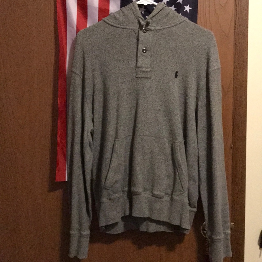 Gray Polo by Ralph Lauren Hoodie.